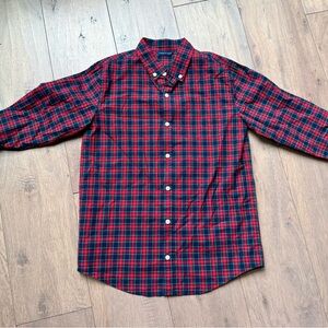 Janie and Jack Plaid Button-Down Shirt - Classic Casual, Size 18